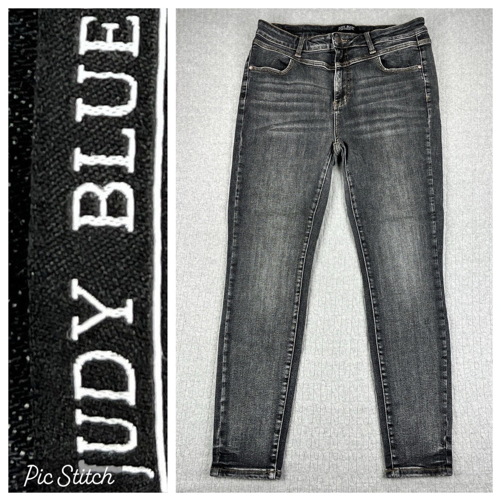 Judy blue Skinny Fit Black Dress Jeans Women 15/32 (31X27 1/2)‎ High rise